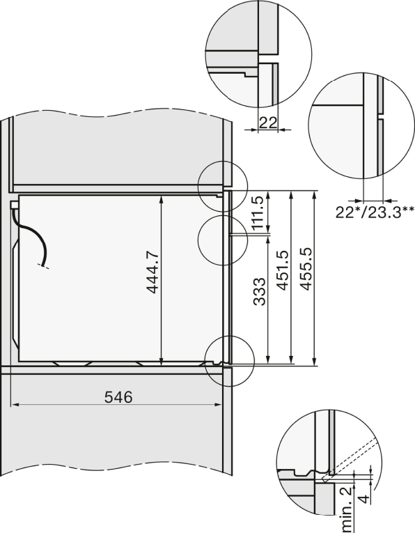 Cva 7440 miele схема встраивания