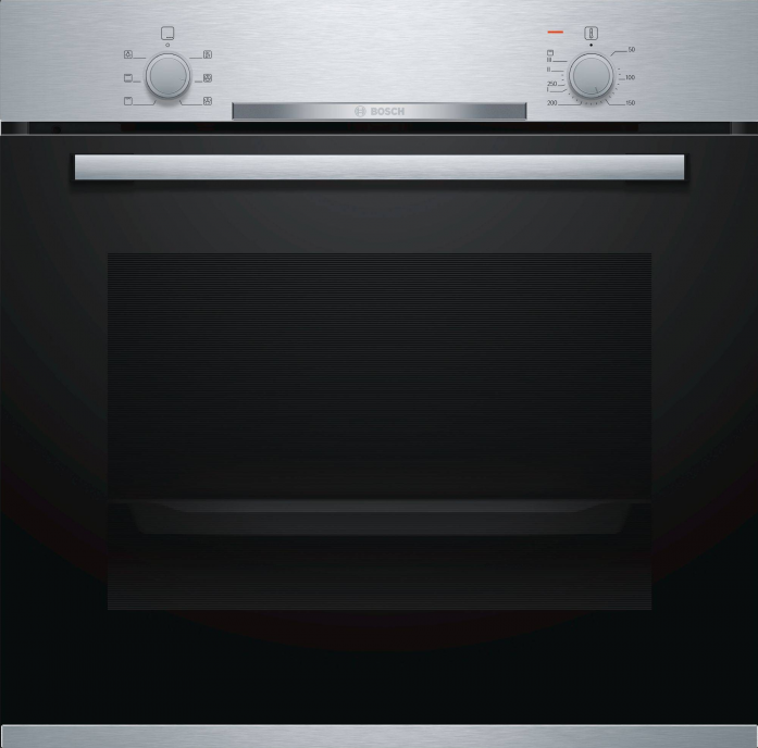 Духовой шкаф электрический Bosch HBA530BS0S серебристый/черный