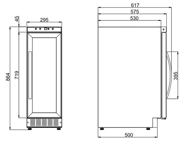 Винный шкаф dometic b29g basic